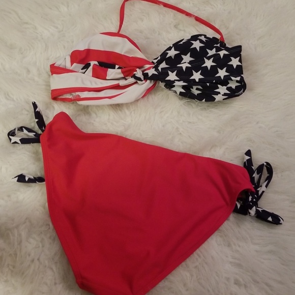 Ladies Red White & Blue Swimsuit Size XL - Picture 5 of 6